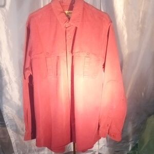 Cabela's Men's Red Button-Up Shirt Jacket